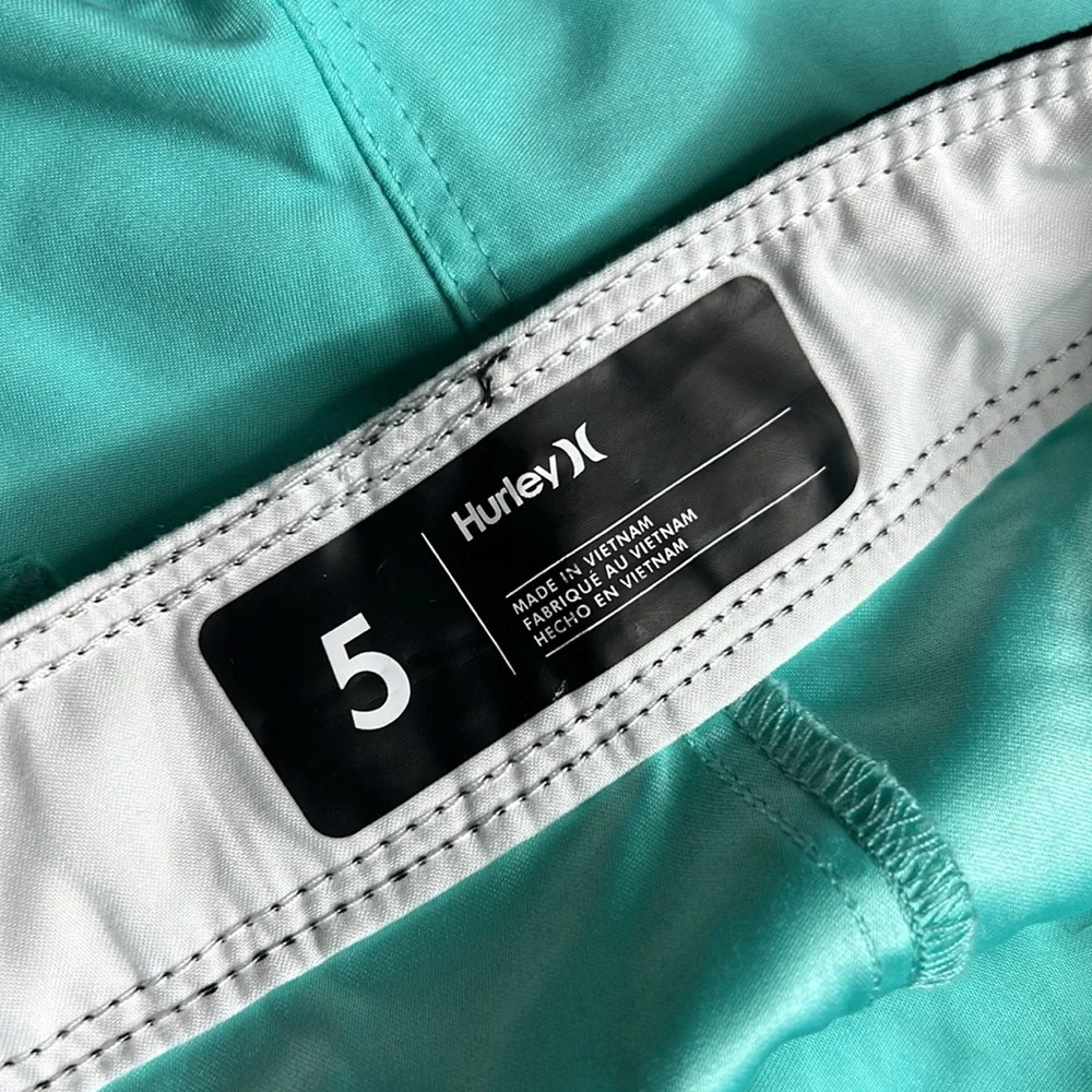 HURLEY Teal Swim Boardshorts 5